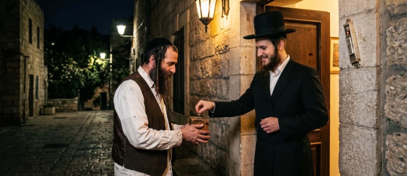 הובא בירושלמי (שקלים פ"ה ה"ד): שרב חיננא בר פפא היה מעניק צד